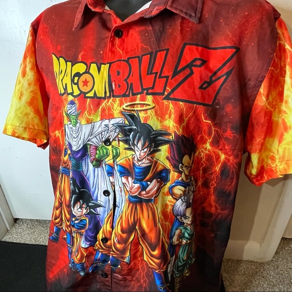 Mens Vintage Graphic Button Up - Picture 2 of 4